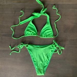 Pacsun | Green Ivy Ring Bikini by La Hearts - Neon Green